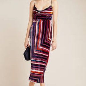 Anthropologie Tina Velvet Midi Dress- NEW